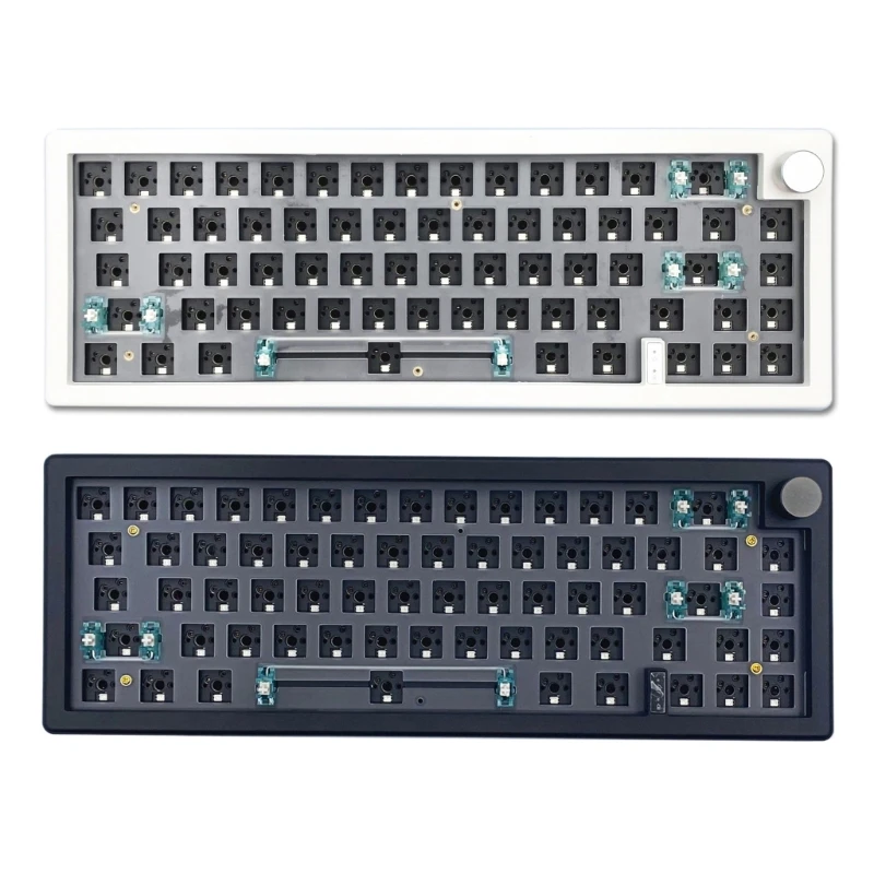 

3 Modes GMK67 Mechanical Keyboard Kit Hot Swappable Programmable Wireless Bluetooth-compatible 2.4G RGB Keyboard DIY Drop Ship