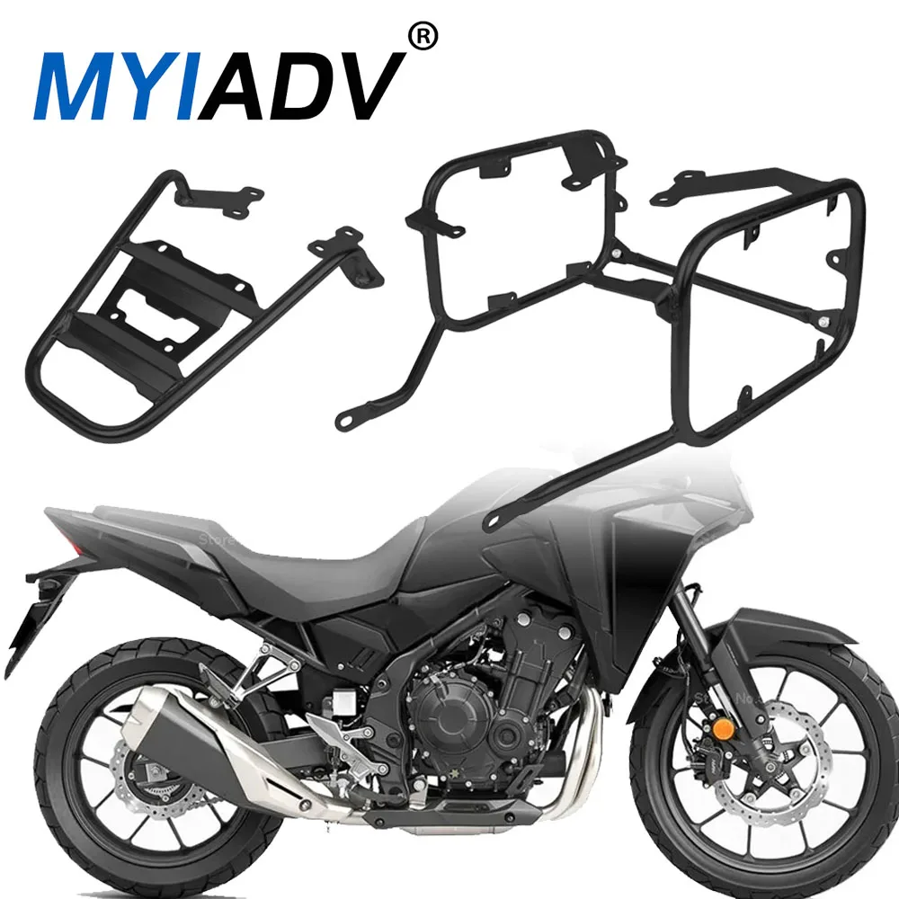 Top Case Panniers Luggage Rack For Honda NX400 NX 400 2023-2024 Motorcycle Tail Box Saddlebag Saddle Bag Stainless Steel Bracket