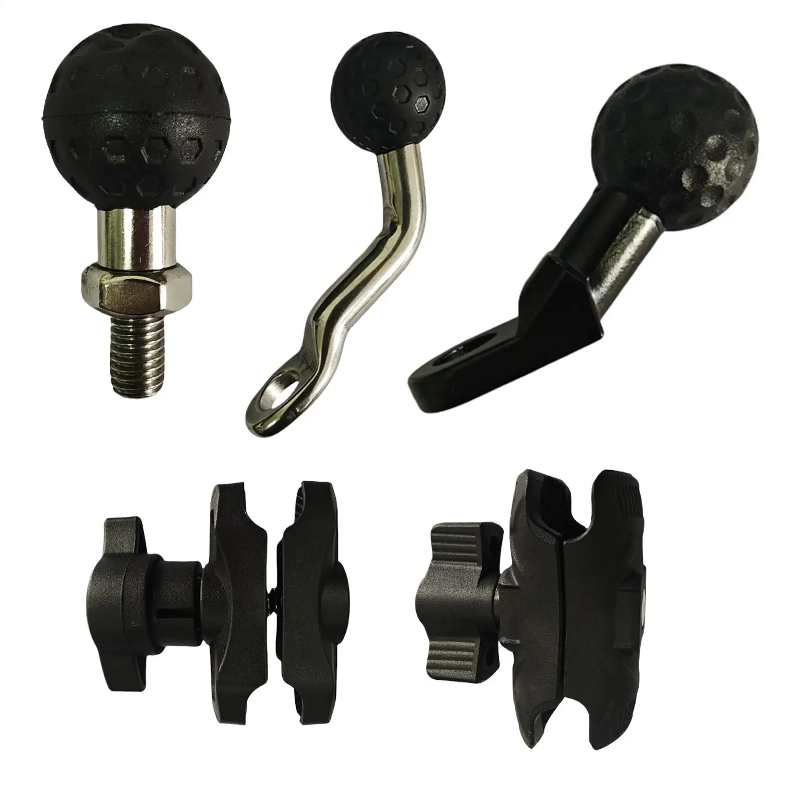 Clamp Mount Base Ball Clamp Mount Base Motorcycle Handlebar For Handlebar 360-Degree Rotation Heavy Duty Tool For Sport Camera