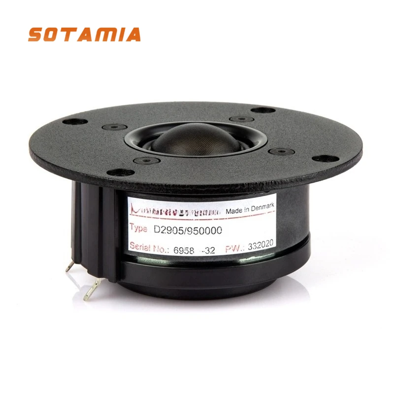 

SOTAMIA 1Pcs 4 Inch Tweeter Audio Speaker 6 Ohm 150W Silk Film Treble Speaker 28 Core Sound HIFI Loudspeaker for ScanSpeak