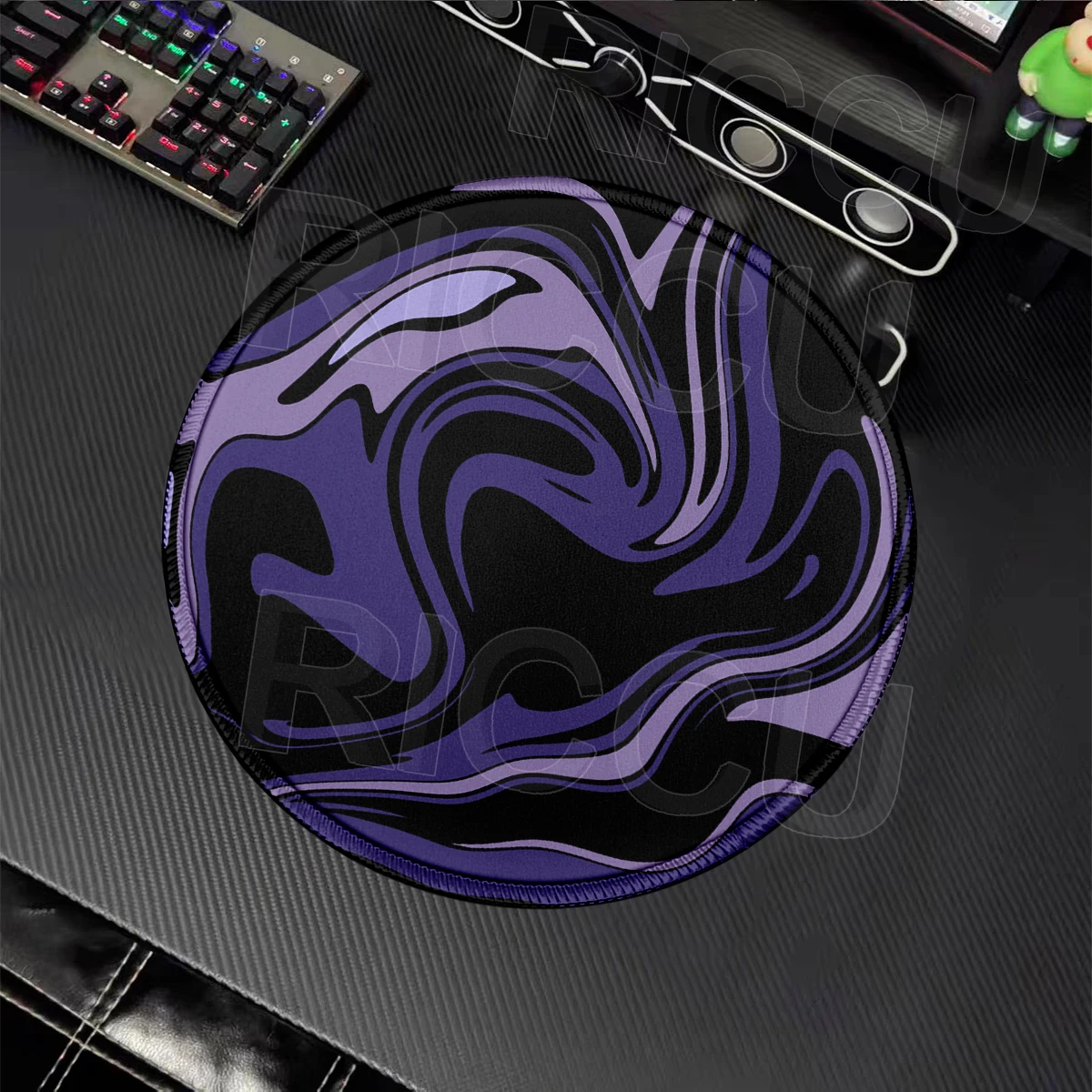 Fluid Round Mouse Pad PC Accessories Office Table Mats Gamer Rubber Anti-slip Mousepad Small Pads E-Sports Playpad Keyboard Rug