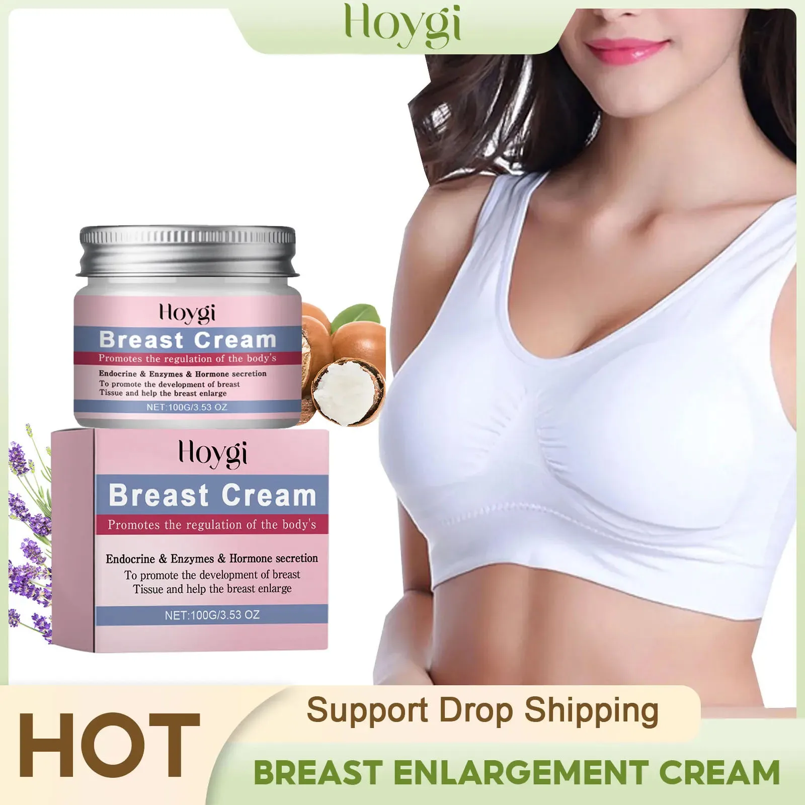 Breast Enlargement Cream Chest Growth Up Increase Tightness Boobs Enhancer Bigger Lifting Moisturizer Massage Bust Plumper Cream