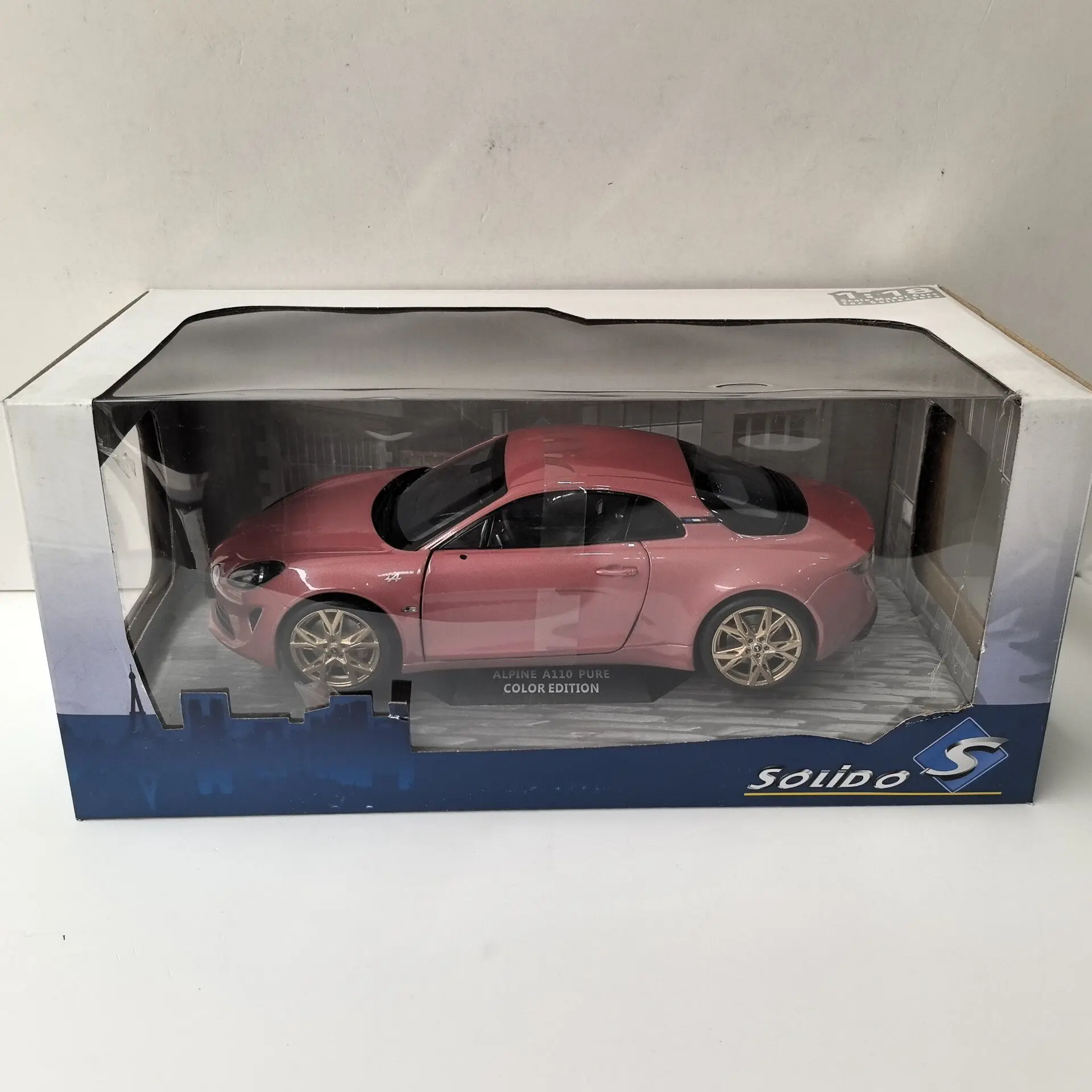 

Diecast SOLIDO 1/18 Scale ALPINE A110S 2021 V7 Alloy Car Model