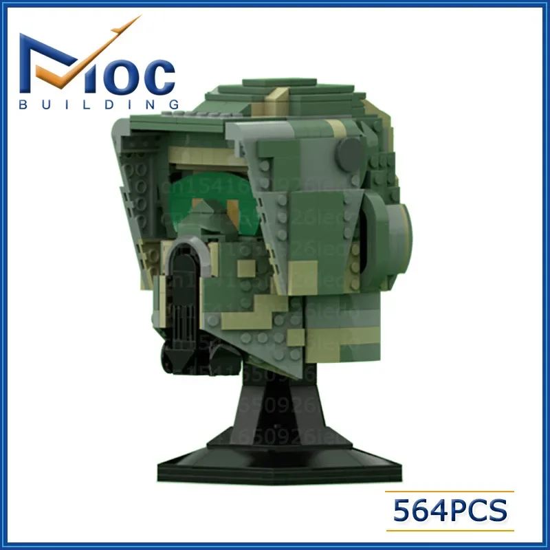 

Creative Moc Small Particle Building Blocks Popular Movie Character Modeling Helmet Assembling Toys