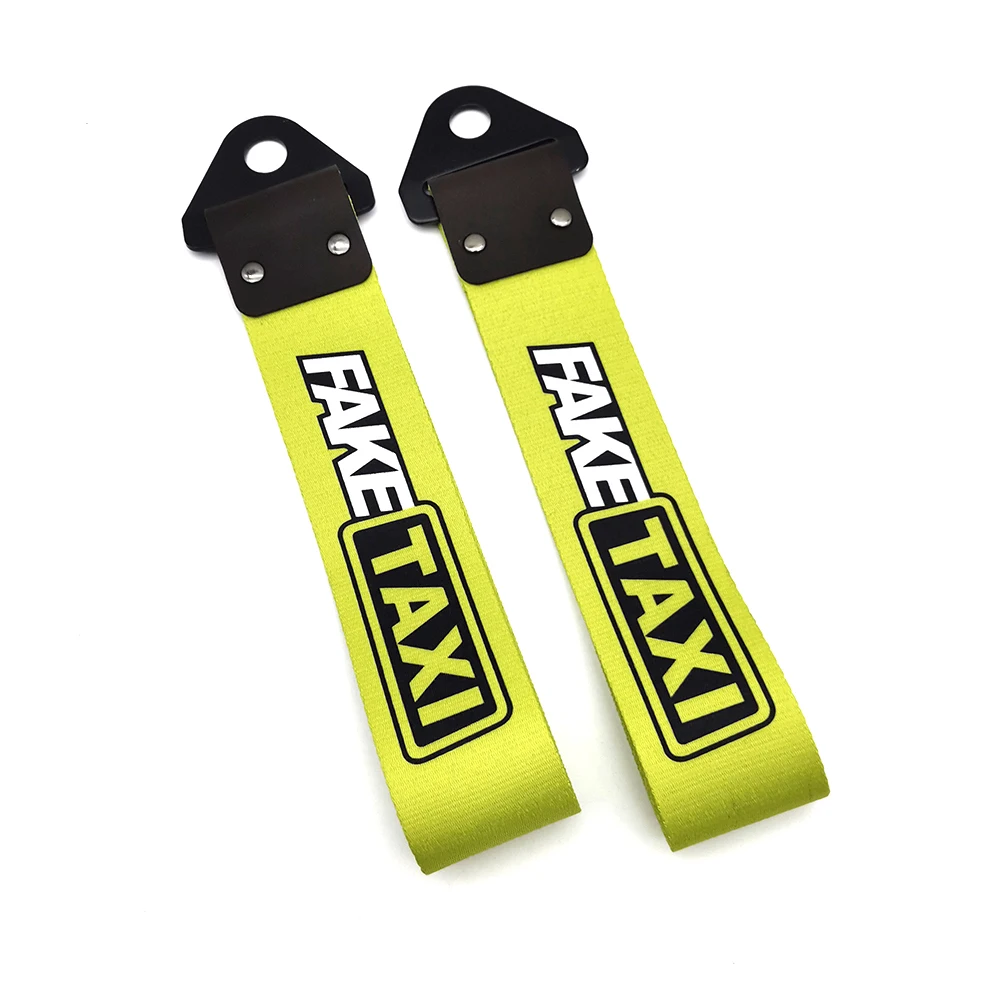 1 قطعة حبل سحب السيارة مقطورة حزام JDM أنيمي شعار مصبغة خارجية زينة ل JDM سباق نمط شعار اكسسوارات السيارات