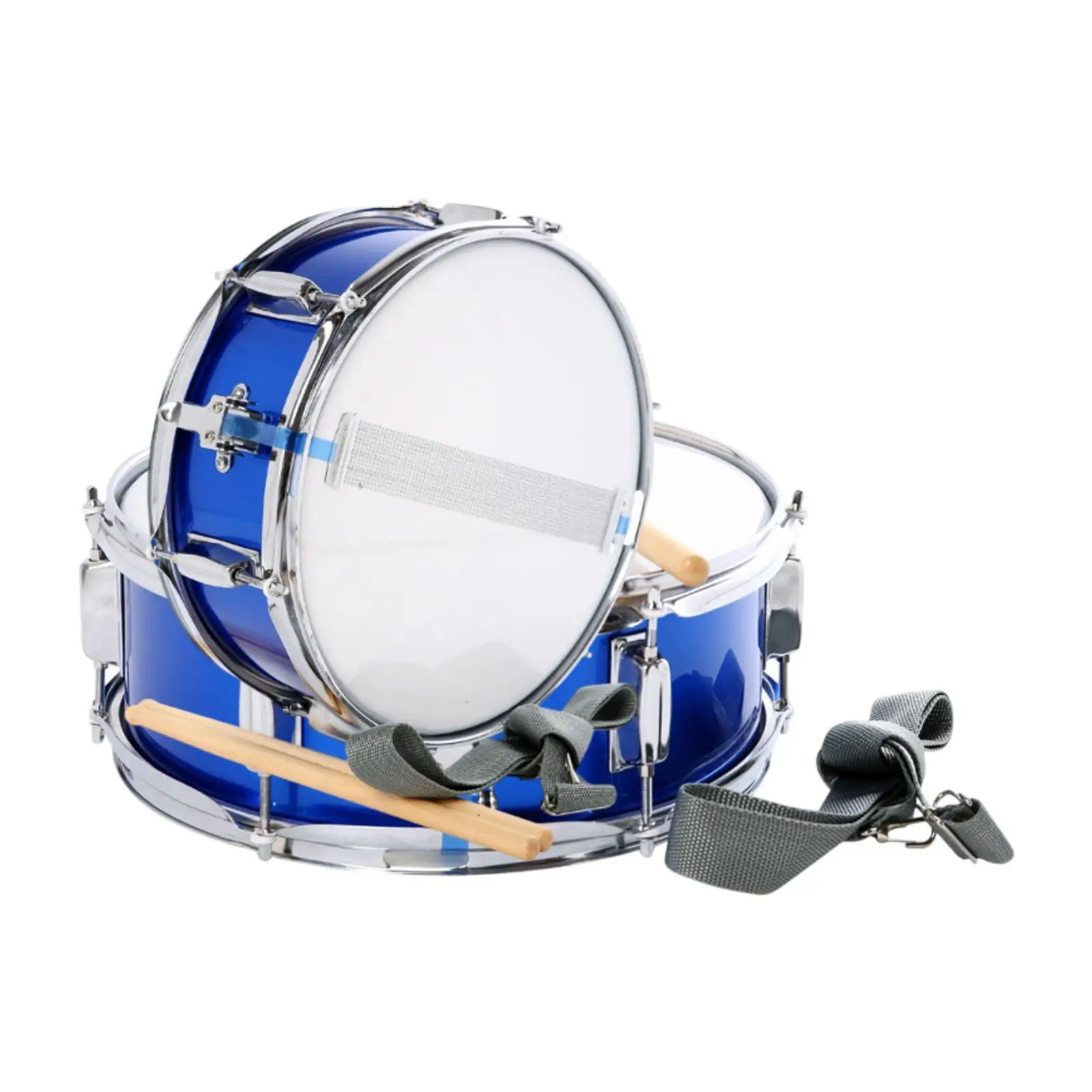 

13 inch Snare Drum Blue Learning Musical Instrument for Teens Children Girls