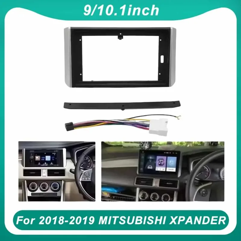 For Mitsubishi Xpander 2018-2019 Car Radio Frame Fascia Dashboard Panel Stereo Install Refitting Kit