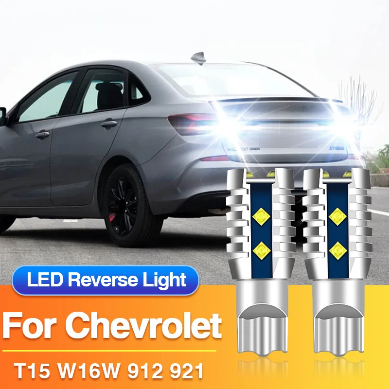 2×LED Reverse Light T15 W16W 921 Lamp for Chevrolet Caprice/Cruze/Sonic/Spark/Spark EV/Trax/Suburban/Bolt EV Car Backup Blub 12V view 2