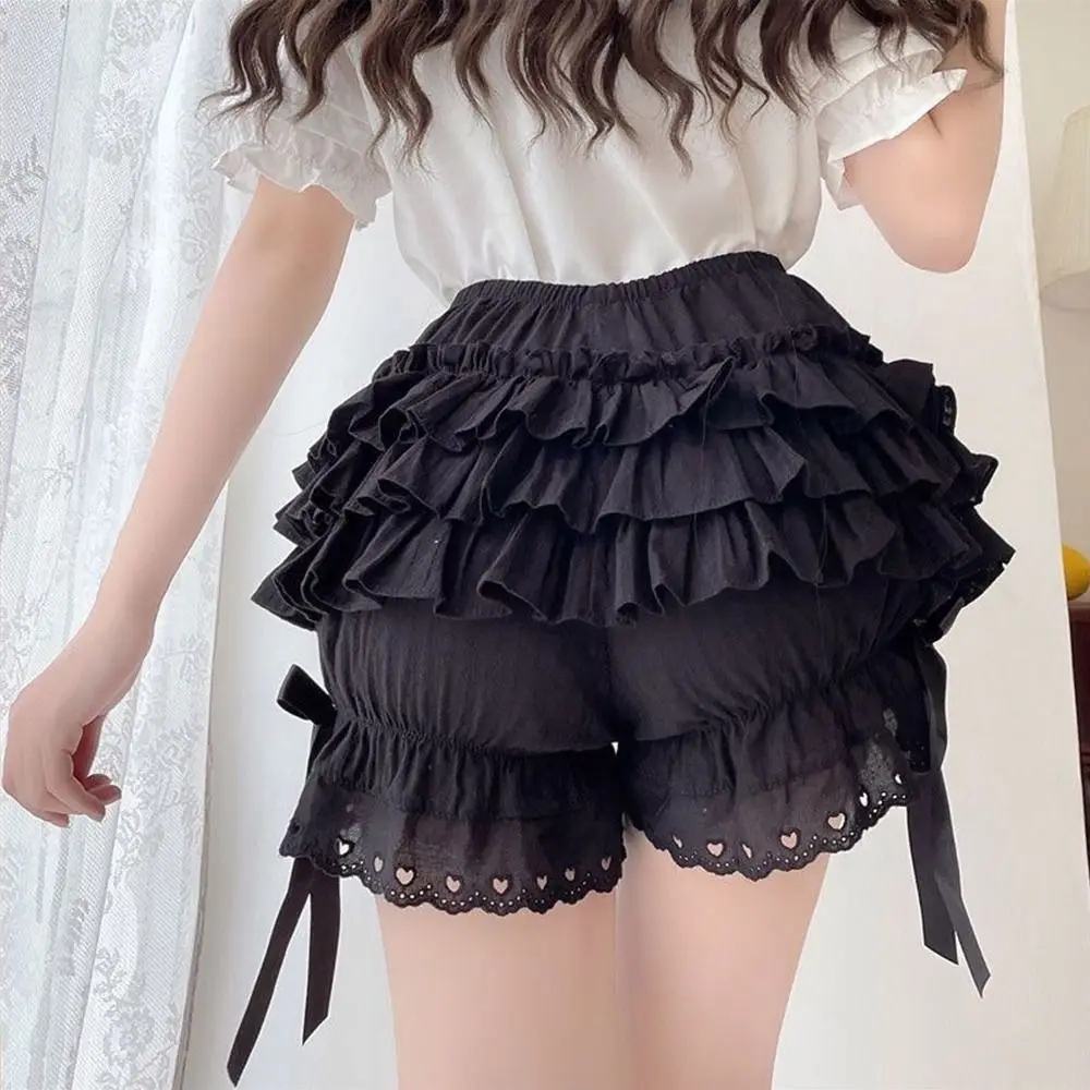 

Fashion Pleated Safety Short Pants Bow Knot JK Bloomers Cute Breathable Pumpkin Panties Women