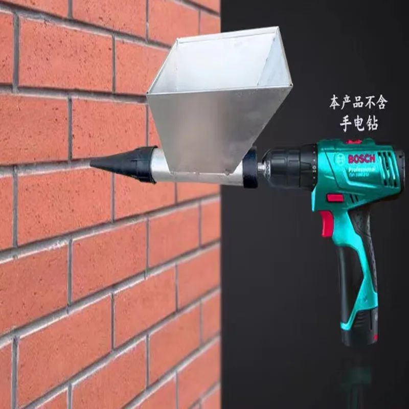 Portable DIY Electric Grouting Gun, Multifunction Caulk Applicator for Tile, Red Brick & Exterior Wall Grout Work