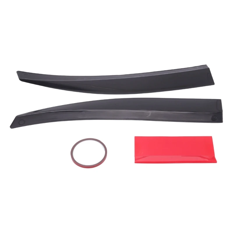 Car Trunk Rear Wing with Upswept Three-Piece Form, ABS Construction and Included Adhesive Tape for No-Drill Mounting R6FB