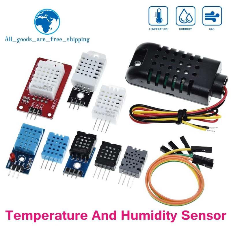 DHT22 AM2302 DHT11/DHT12 AM2320 Digital Temperature Humidity Sensor Module Board For Arduino Ultra-low Power High Precision 4pin