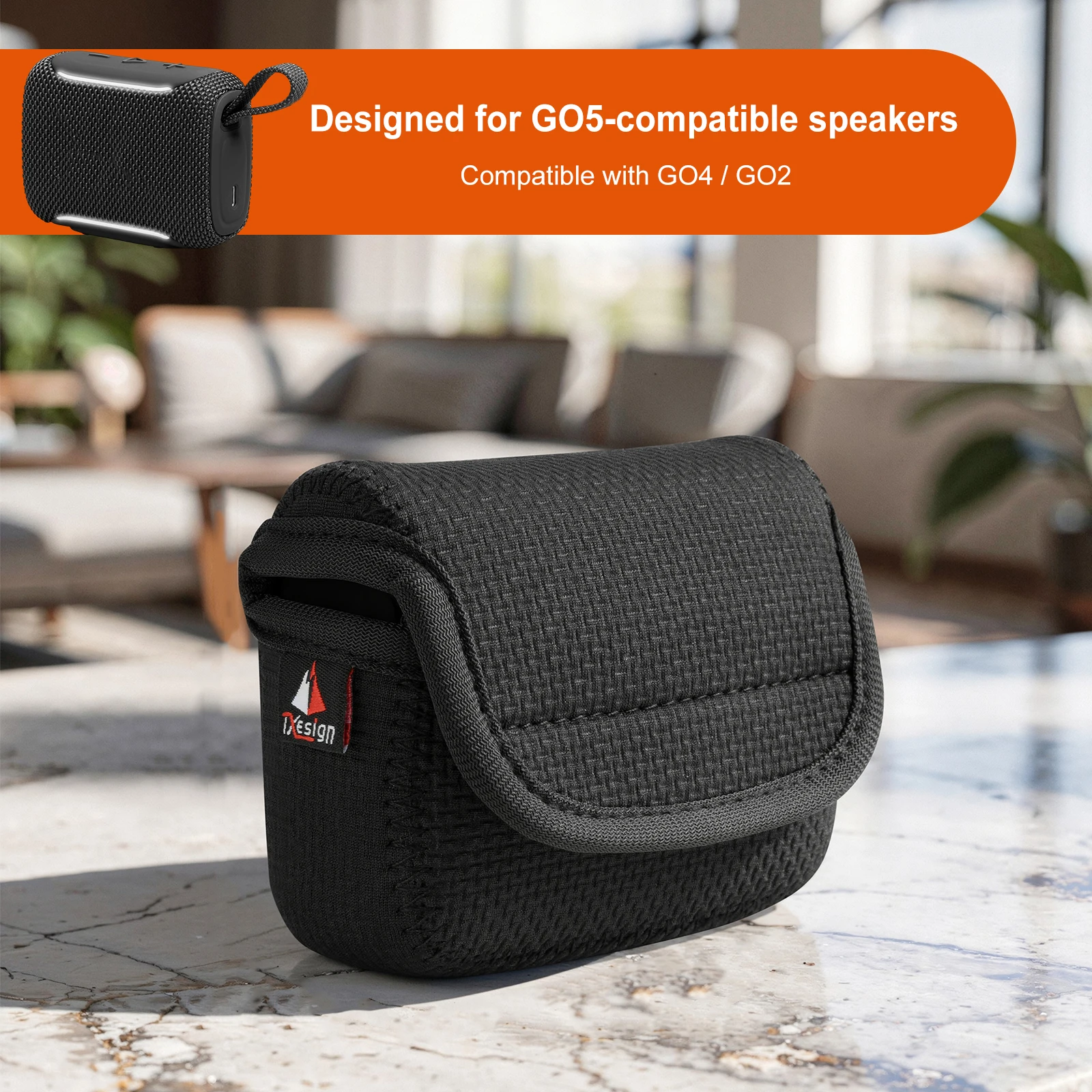

Bluetooth Speaker Carrying Case For JBL GO5/GO4/GO2 Portable Waist Bag Reusable Stylish Storage Bags Protective Case Sleeve