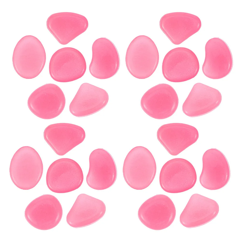 300Pcs Luminous Resin Pebbles Glow in The Dark Garden Pathway Aquarium Rocks Decor Waterproof Weather Resistant Fish Safe