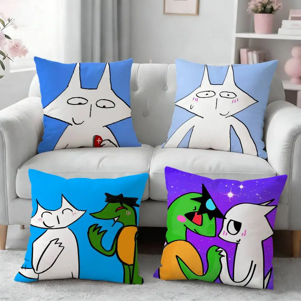 H-House Of Puso Bayani Pillow Case Pattern Printed Pillowcase For Living Room Sofa Cushion Cover