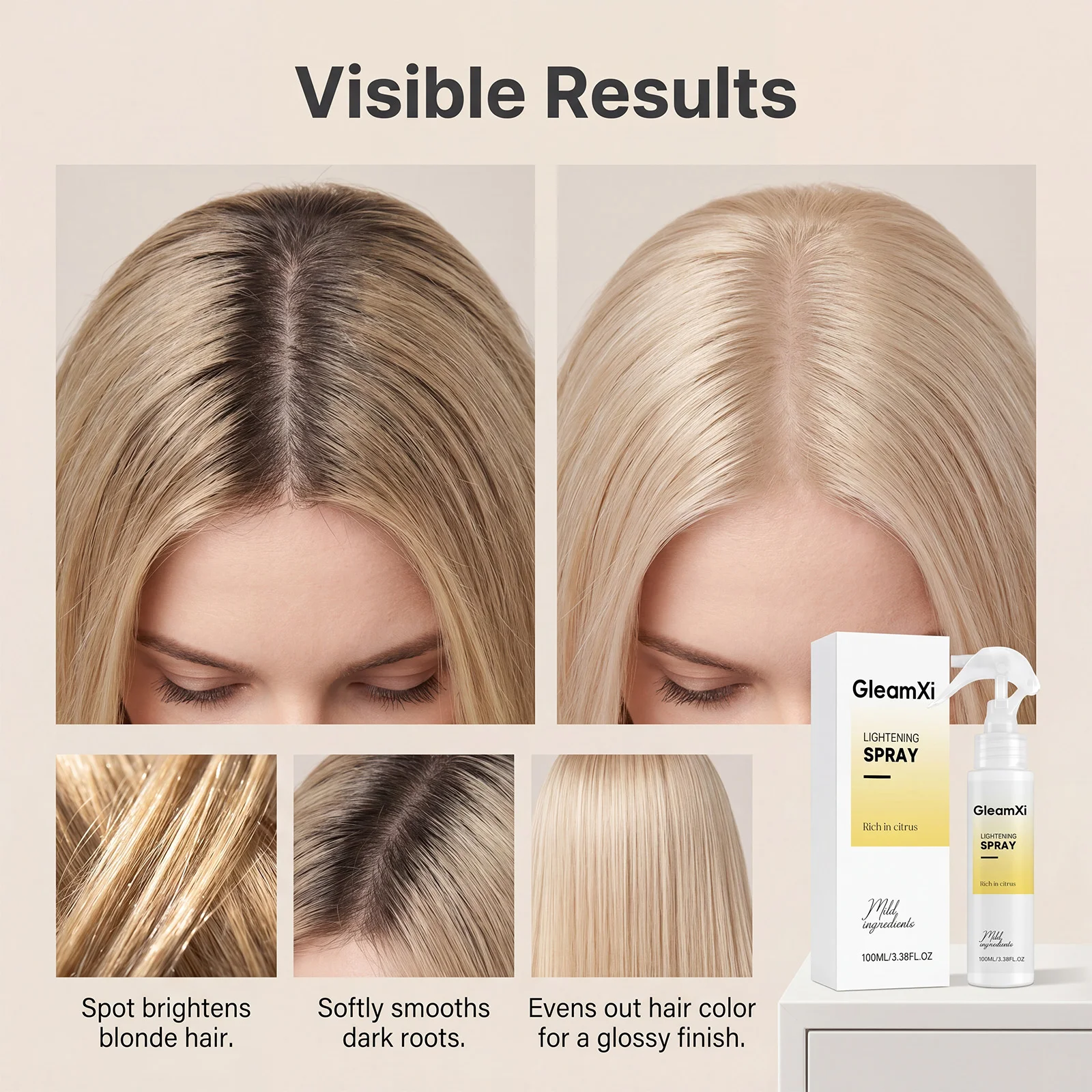 Blonde Hair Brightening Spray - Hair Care Herbal 评论和价格