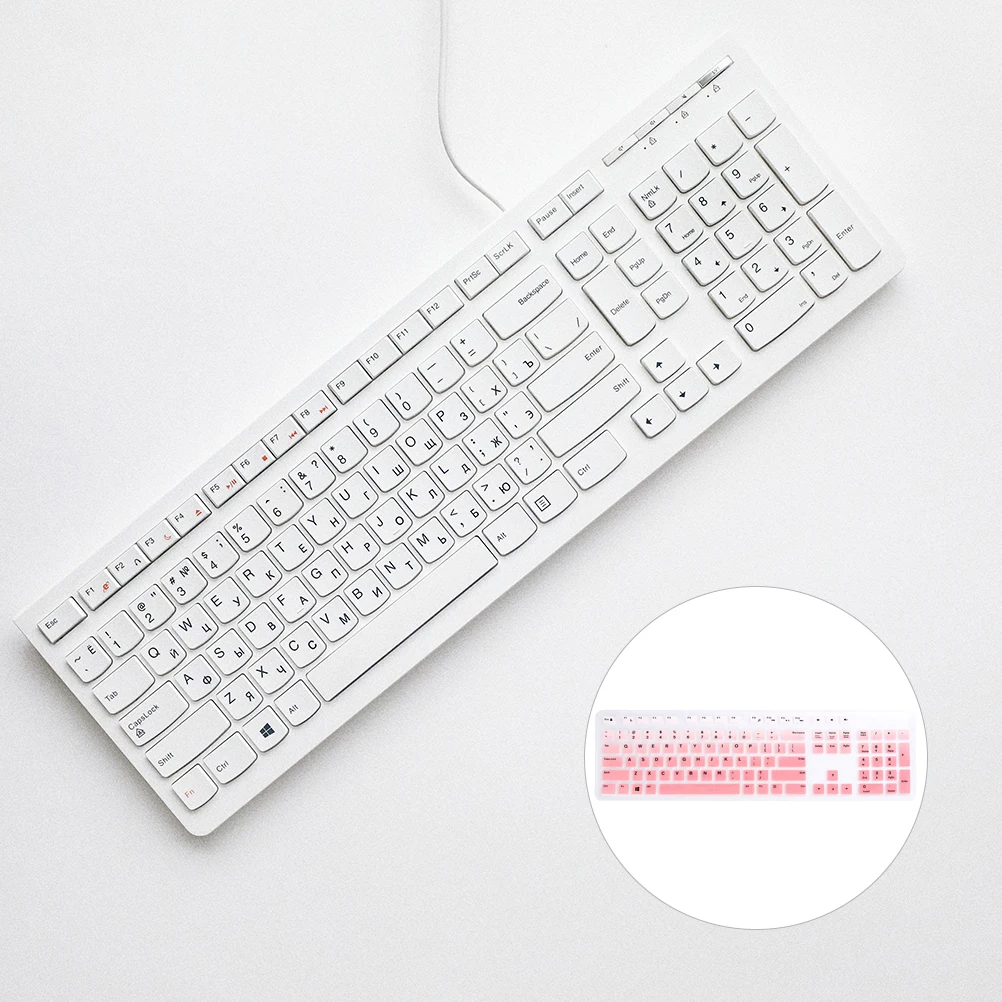 

1Pcs Keyboard Protective Film Silicone Cover Waterproof Dustproof Compatible Kb216 Km636 Wired Wireless Keyboard Protector