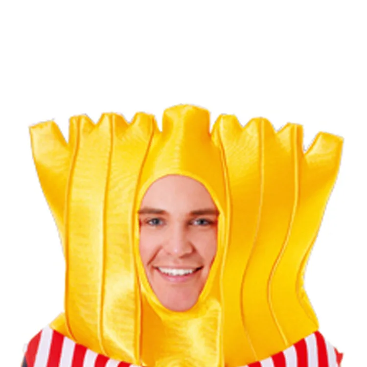 زي تنكري على شكل رقائق البطاطس لحفلات عيد الميلاد، زي مسرحي مضحك للبالغين، ملابس بطابع الطعام للنساء #2