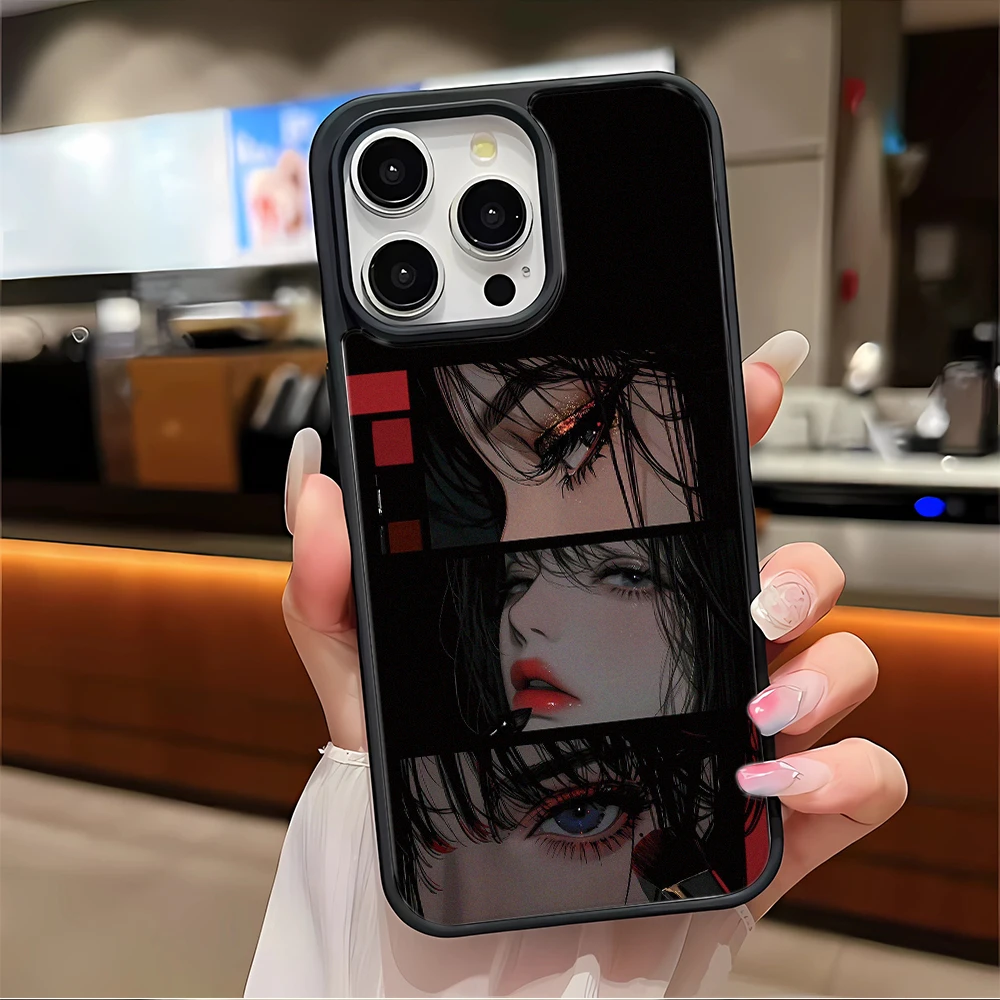 Apple Iphone 15 - เคสโทรศัพท์ลายคอลลาจสาวผิวเข้ม สำหรับ iPhone 17 16 15
