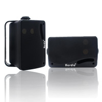 Herdio 3.5'' 200W Passive Outdoor Speakers Wired Waterproof 3 Way Premium Mountable Wall Mount Speakers For Patio Marine Boat