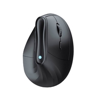 Wireless 2.4G Bluetooth-compatible Mouse Vertical Mouse 4800DPI Adjustable Reduce Wrist Mouse for PC Laptops