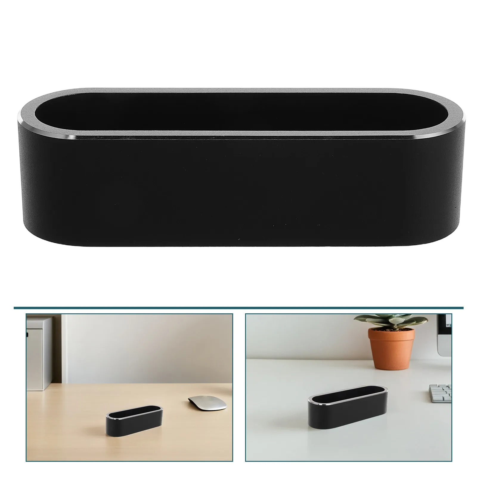 Aluminum Alloy Business Card Holder Minimalist Metal Desktop Organizer Professional Office Display Stand Scratch Resistant