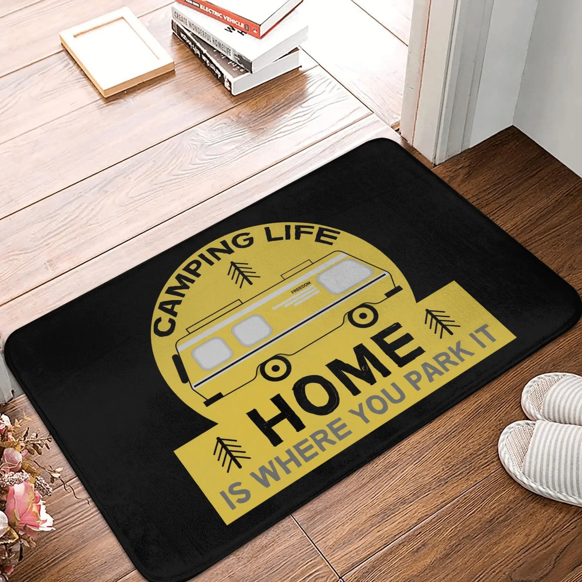 Camping-Themenmatte für Wohnmobil, Wohnmobil, Eingangsbereich, Outdoor, Wohnzimmer, Camping, Balkon, Freizeit, Zuhause, Veranda, Terrasse, rutschfest, langlebig