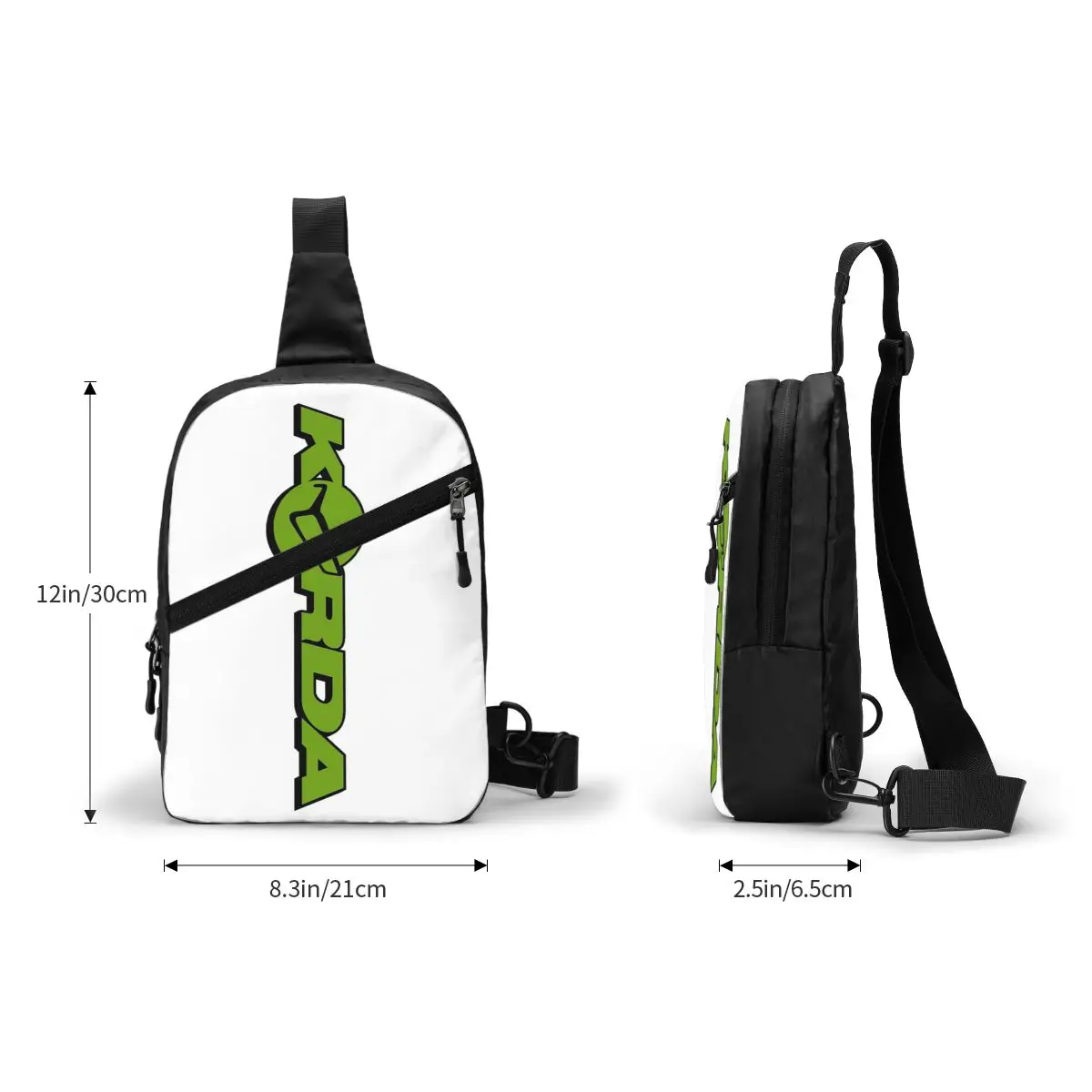 Korda pesca logotipo saco de peito masculino estilingue crossbody mochila saco de peito viagem caminhadas daypack bolsa de ombro