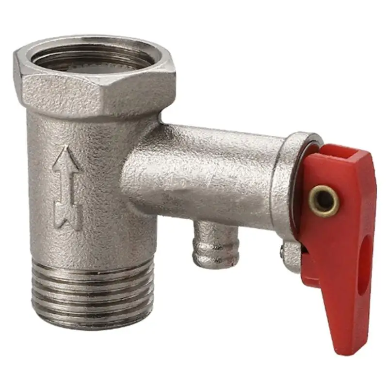 

652F Anti Corrosion Brass Water Heater Pressure Relief Valves Electric Water Heater Valves for Bathroom Toilet & Kitchen