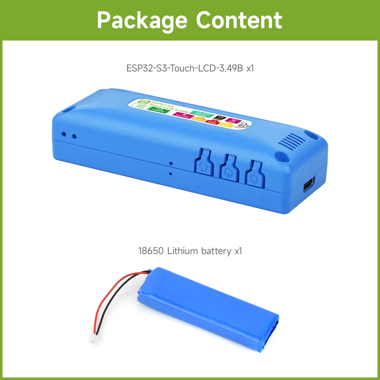 Variant: Case B with battery