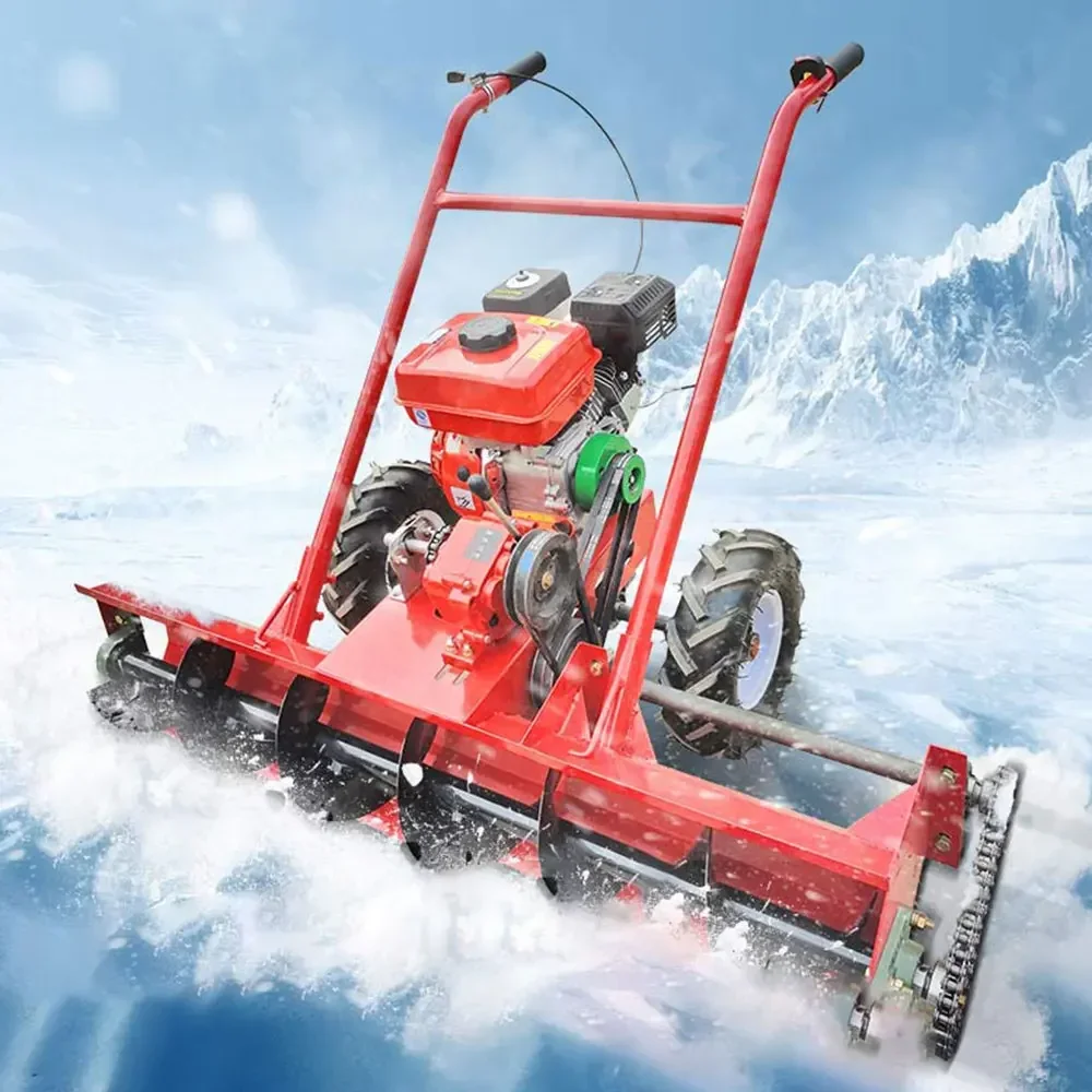 Small Electric Snowplow Snow Shoveling and Outdoor Snow Removal for Self-propelled Residential Housing Estates