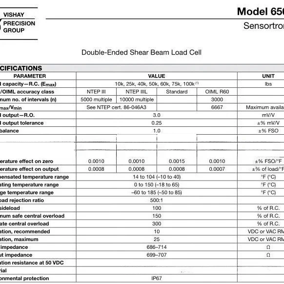 Shear Beam Type Weighing Load Cell for Vehicle Scale Weighbridge