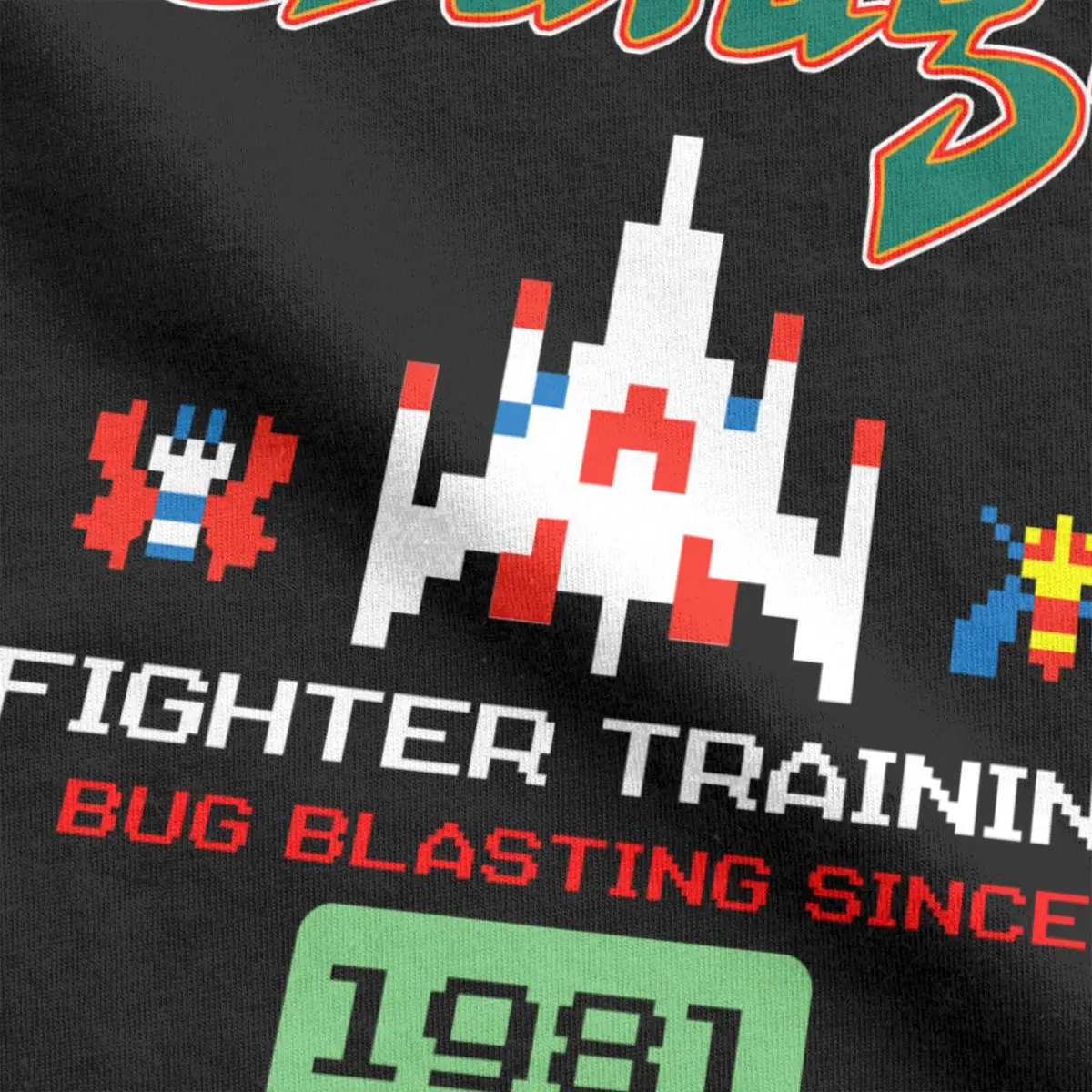 Mod.01 Arcade Galaga 1981 Space Invaders Video Game Juego Retro Vintage 80s Gaming Console Aliens 8-Bits Gamer T-Shirt