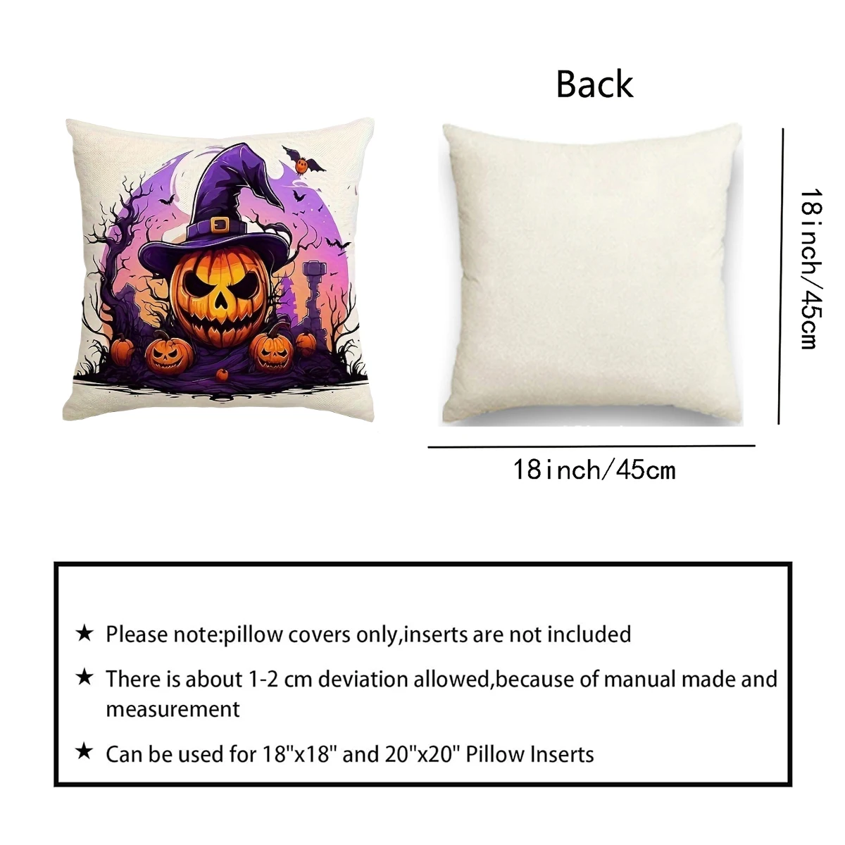 1 Fundas de almohada de calabaza de Halloween، decoración de Halloween de fantasma de calabaza، decoración de Ambiente #2