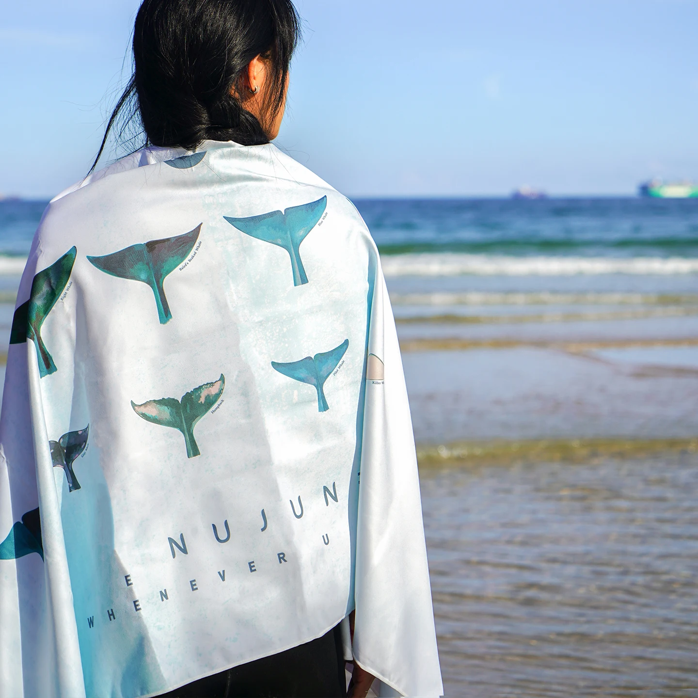 Nu-June ผ้าขนหนูชายหาดไมโครไฟเบอร์อินเทรนด์แห้งเร็วว่ายน้ําผ้าเช็ดตัวชายหาดดูดซับได้ดีเยี่ยมสําหรับดําน้ํายิมโยคะ