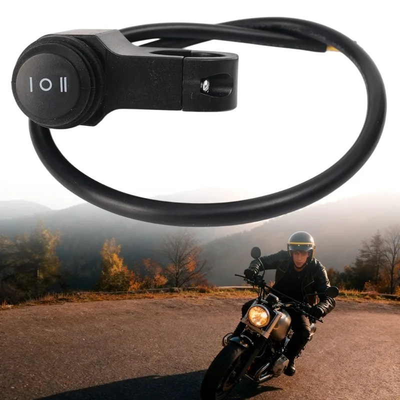 

Motorcycle 3 Way Switch ON OFF Mini Driving Light Switches with Clip Waterproof DC12V/10A Motorcycle Installation Accessories