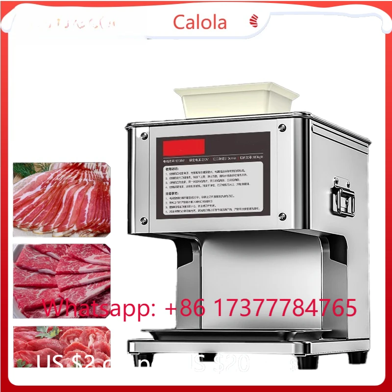 

430 Stainless Steel Fully Automatic Meat Slicer Multi-function Fresh Meat Cutter