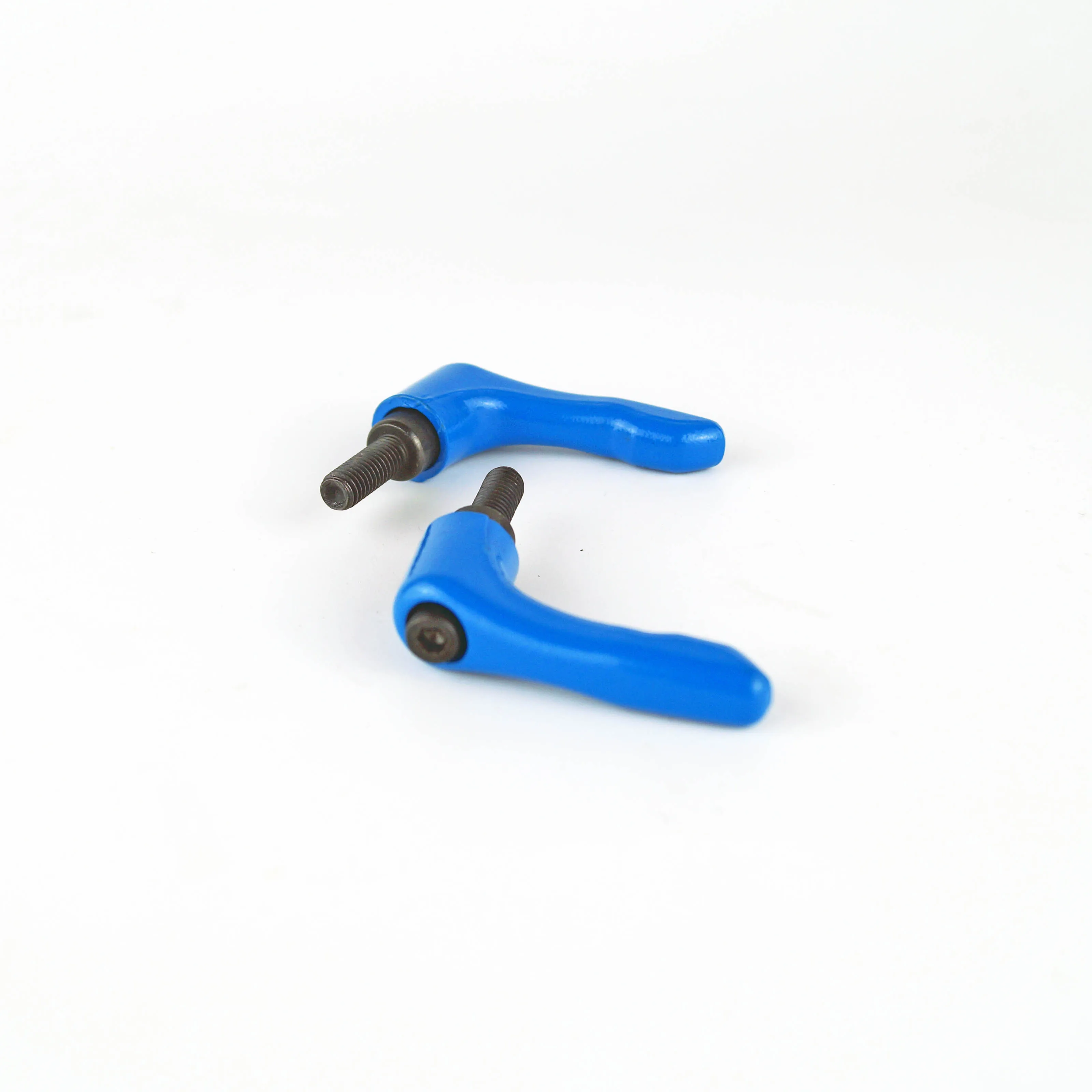 M5 M6  Solid Adjustable handle clamping lever arms tension levers blue color