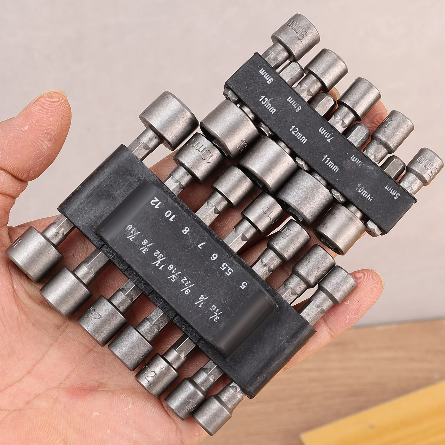 Sechskant-Steckschlüssel-Bit-Set mit Magnetfunktion, Schraubendreher-Adapter, Sechskantgriff-Steckschlüsseladapter für elektrische Schlagschrauber – Detail 6