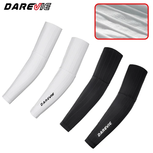 DAREVIE Mangas de ciclismo AERO de alta velocidad para hombre, Mangas de brazo de nivel de carrera, secado rápido, reducción de resistencia, accesorios de bicicleta