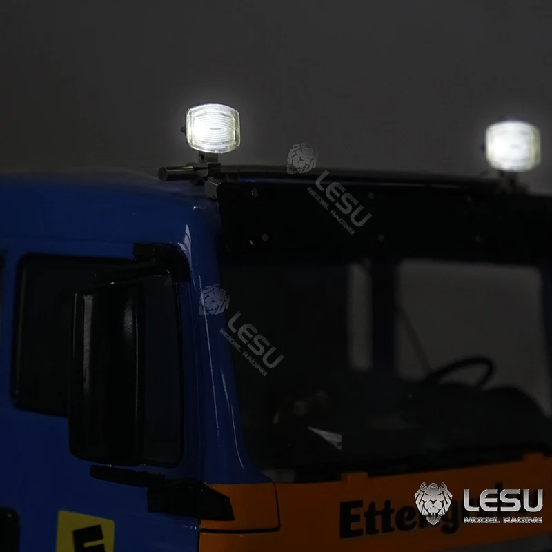 LESU-punto de luz Led para camión de remolque, piezas de repuesto para modelo de coche, camión Tractor Tamiyay, Control remoto DIY, TH20452, 1/14