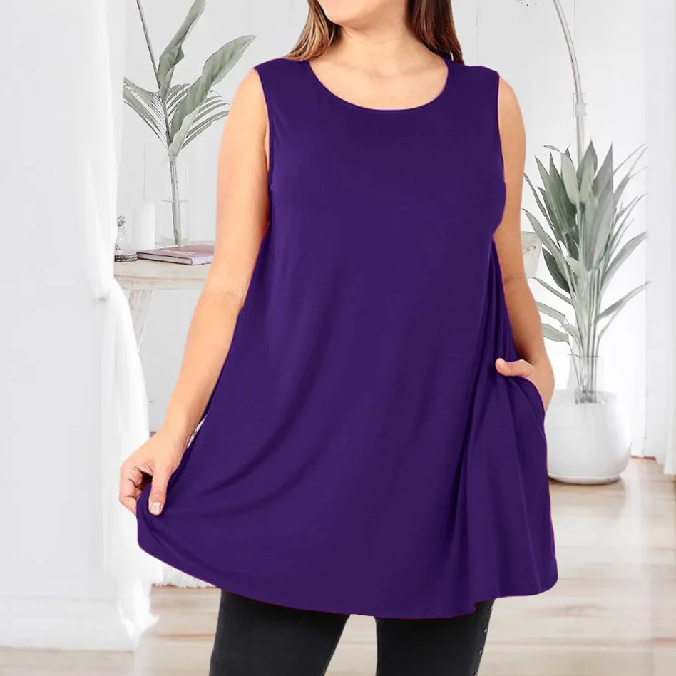 Camiseta Regata Casual Verano Tallas Grandes - usage example