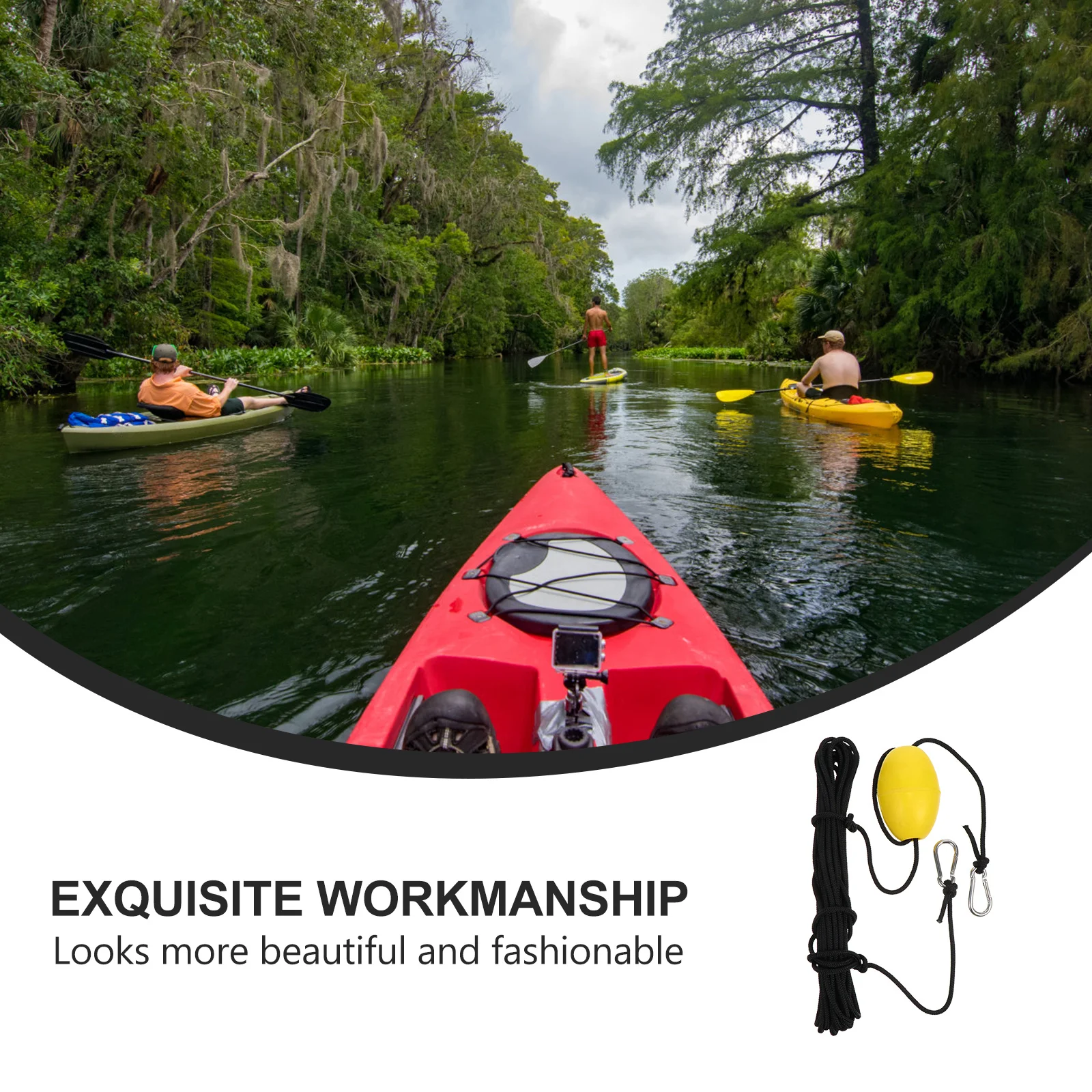 

1 Set Boat Anchor Buoy Ball Drift Anchor System Kayak Accessories Fishing Supplies Marine Rope Tow Line Canoe Buoy Ball Float