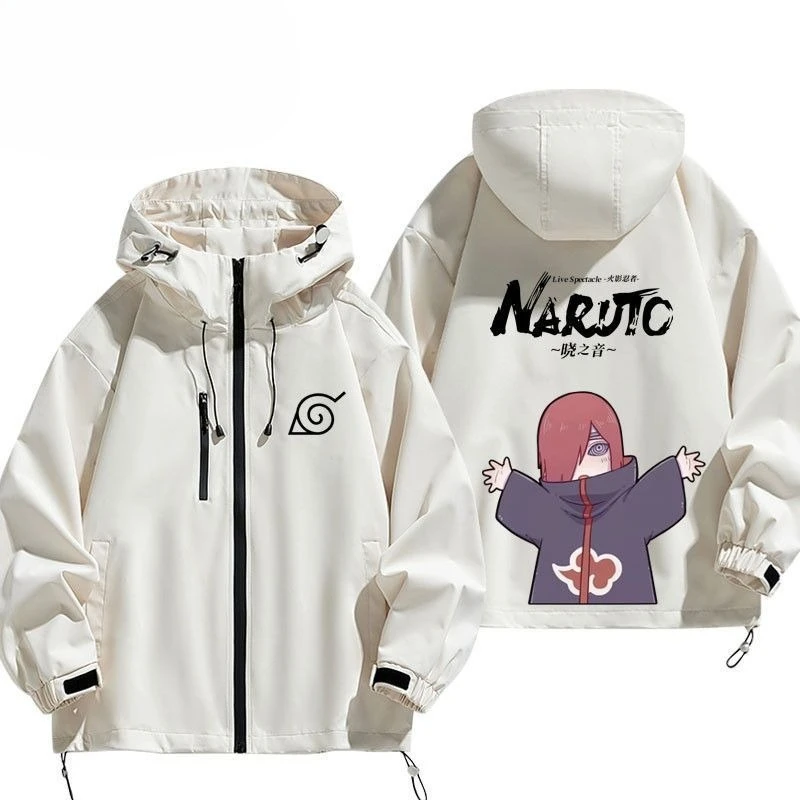

New Naruto anime peripherals Uzumaki Naruto Uchiha Sasuke cute cartoon teenagers spring and autumn clothes and jackets wholesale