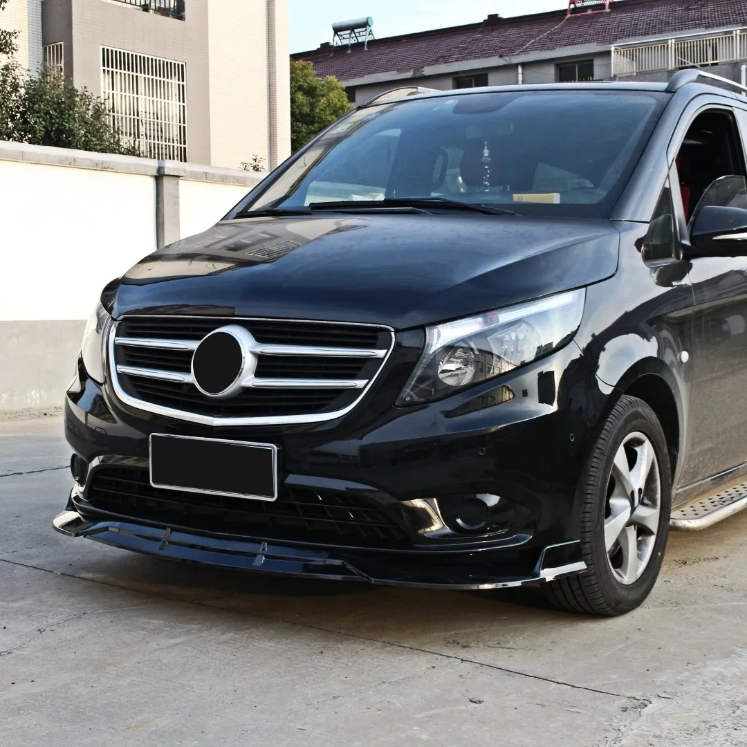 

For Mercedes Benz VITO W447 2015-19 Front Bumper Lip Spoiler Splitter Chin Guard Accessories Styling Tuning Accessories Styling