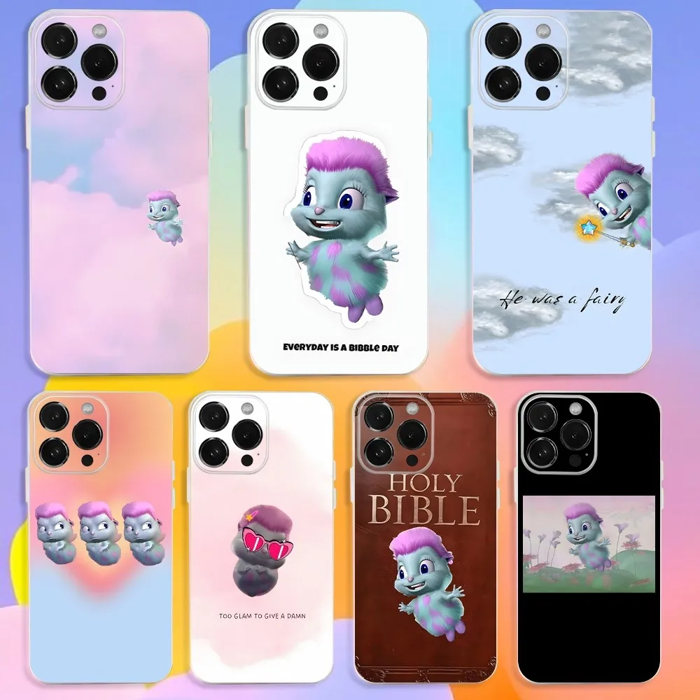 

Funny B-Bibble Meme Phone Case For iPhone 16,15,14,13,12,11 Pro,Max,Plus,X,XS,XR,SE,Mini Transparent Silicone Soft