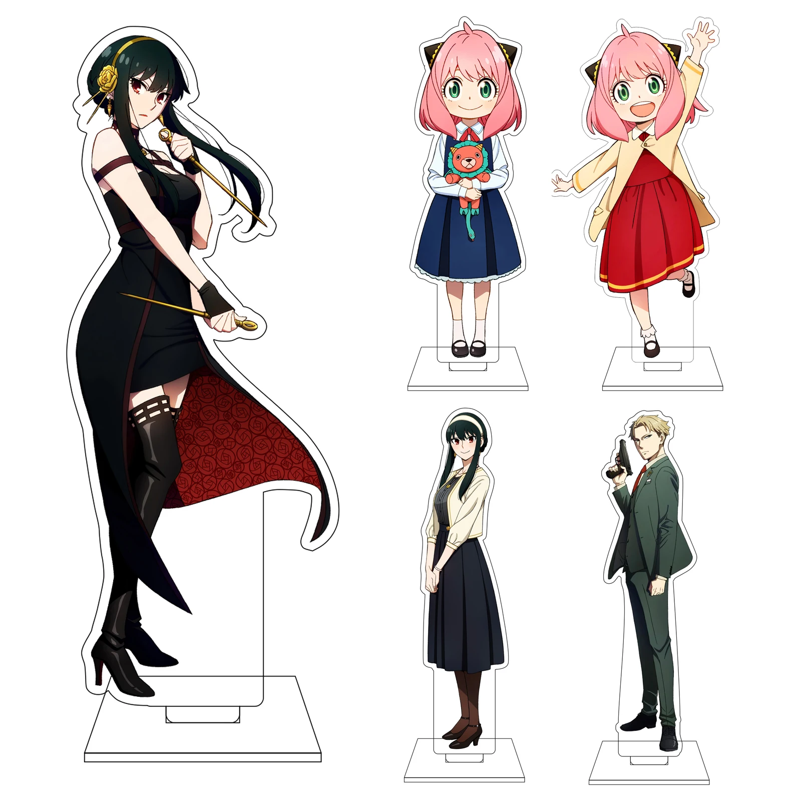 16CM Anime SPY×FAMILY Cosplay Acryl-Figur Ständer Sharon Fiona Frost Camilla Anya Forger Ornamente Geschenke