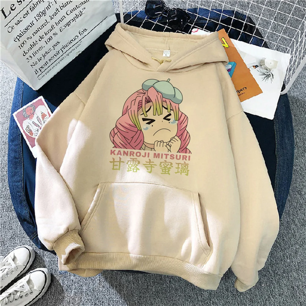 Sudaderas con capucha Mitsuri para mujer, sudaderas estéticas de anime gótico y2k, camisa con capucha, suéter Kawaii para mujer