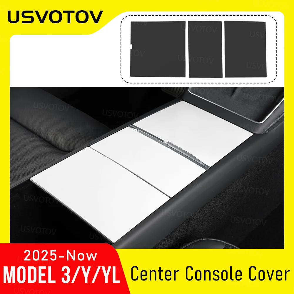 Center Console Cover For 2025 2026 Tesla Model 3 Model Y YL Interior Accessories Center Control Sticker Anti-scratch Protector