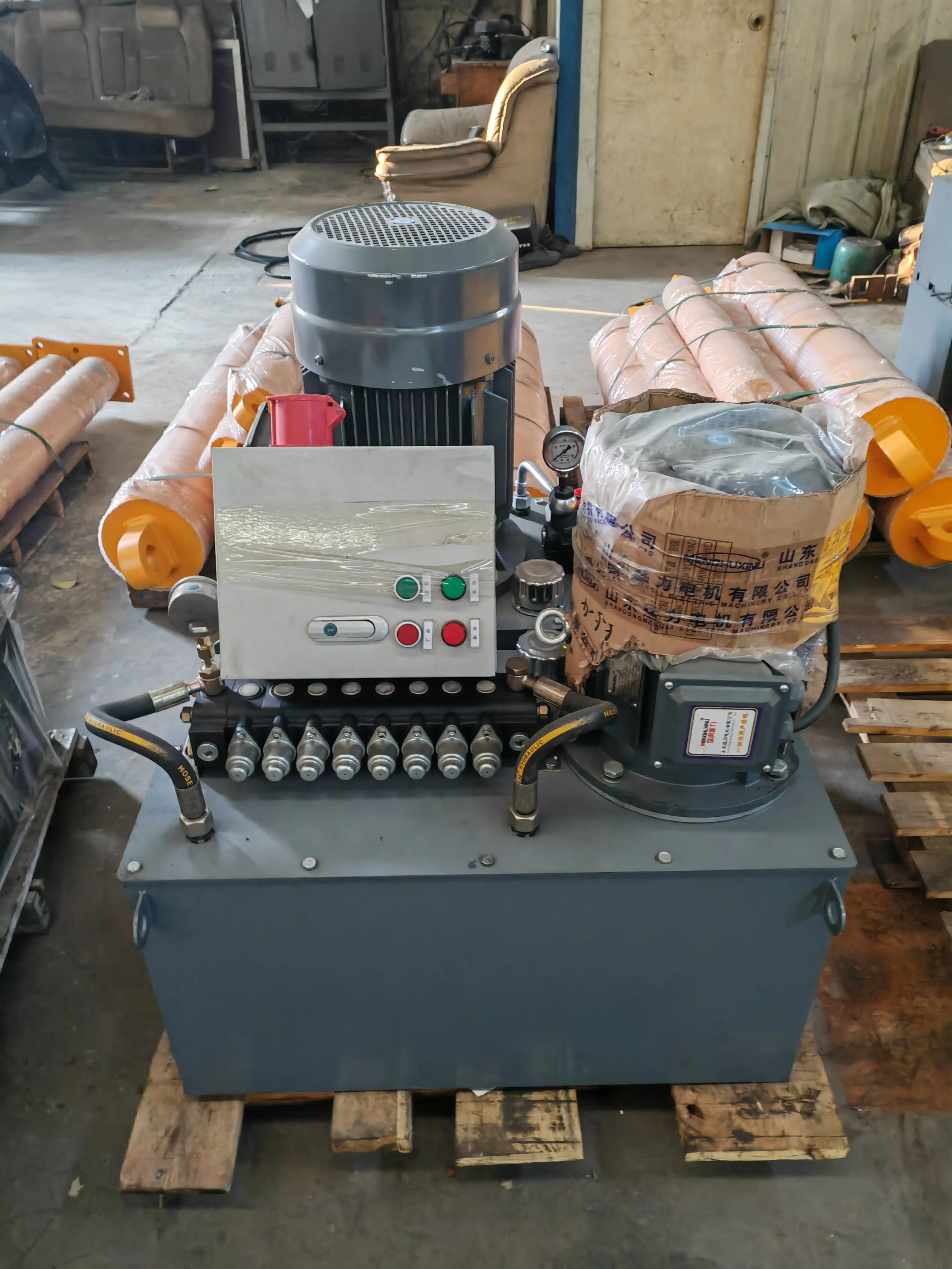 CE Certified High-Efficiency Piston Pump Hydraulic Power Unit With 1 Year Factory Warranty 50kw 0-700bar Operating Pressure